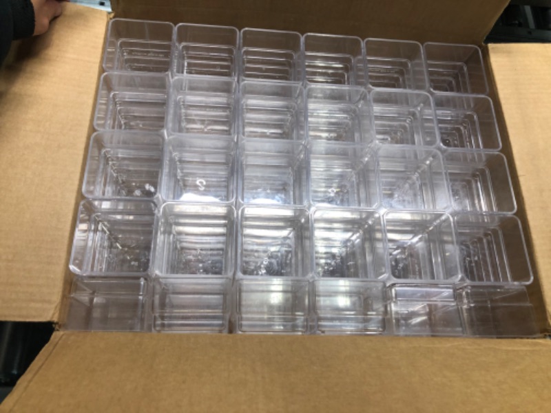 Photo 3 of Acrylic Plastic Clear Square Cube Vases Containers Boxes Party Favors Table Centerpiece (Small)