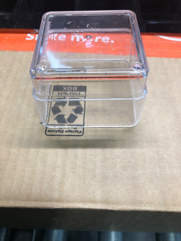 Photo 5 of Acrylic Plastic Clear Square Cube Vases Containers Boxes Party Favors Table Centerpiece (Small)