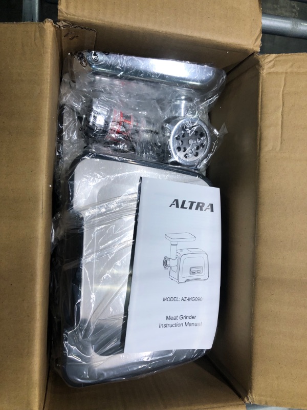 Photo 1 of ALTRA LIFE Meat Grinder, Sausage Stuffer, [2800W Max] Electric Meat Mincer with Stainless Steel Blades & 3 Grinding Plates,Sausage Maker & Kubbe Kit for Home Kitchen & Commercial Using
