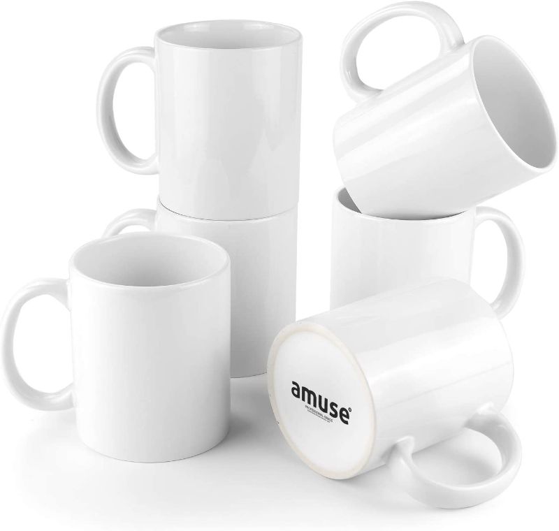 Photo 1 of Amuse- Professional Grade Stoneware Mug- Sublimation Series- Set of 6 (11 oz)
