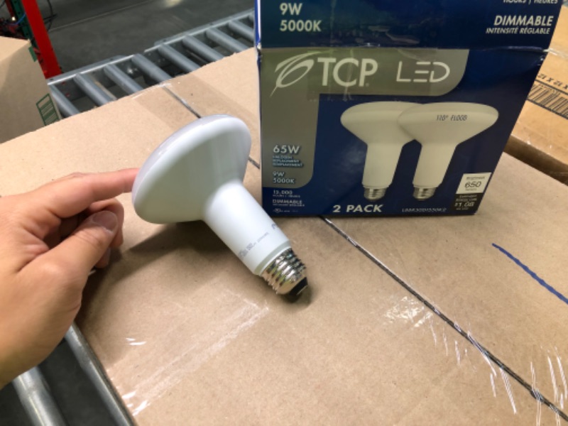 Photo 1 of 650 Lumens - 9 Watt - 5000 Kelvin - LED BR30 Lamp --- 2 Count ---