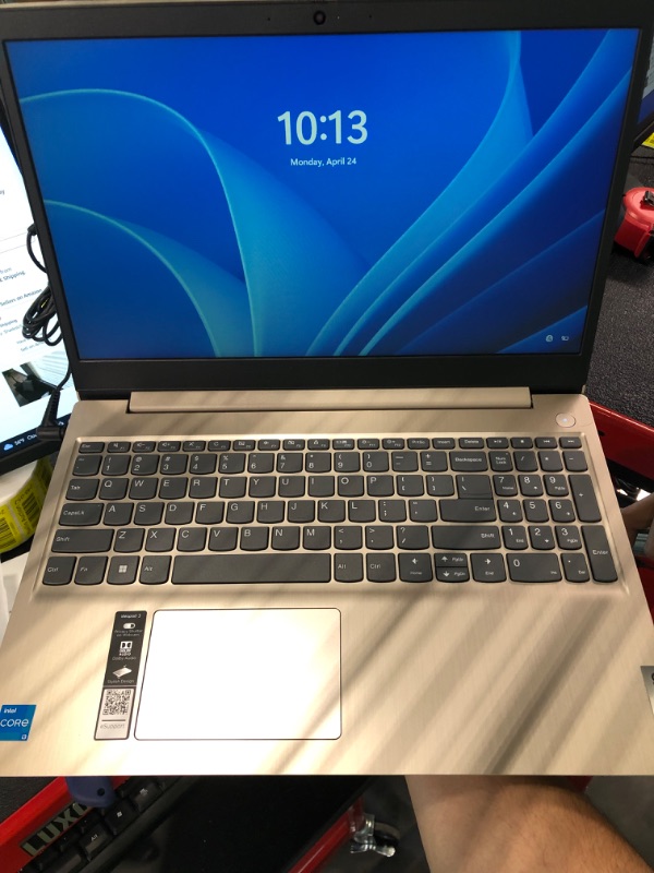 Photo 4 of Lenovo - IdeaPad 3 15" HD Touch Screen Laptop - Intel Core i3-1115G4 - Intel UHD Graphics - 8GB Memory - 256GB SSD - Almond