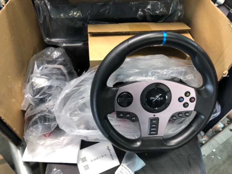 Photo 3 of PXN V9 Gaming Racing Wheel with Pedals and Shifter, Steering Wheel for PC, Xbox One, Xbox Series X/S, PS4, PS3 and Nintendo Switch