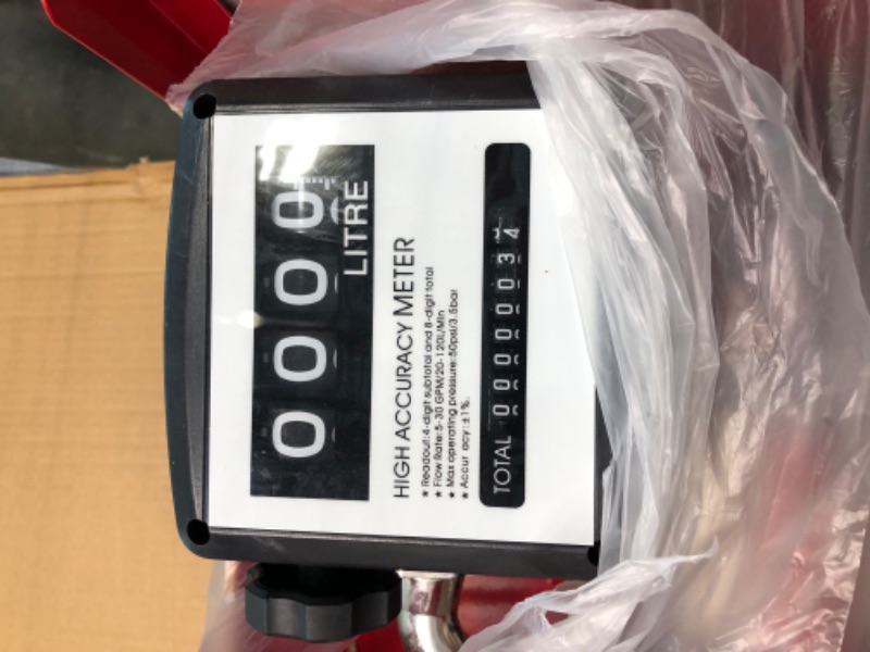 Photo 1 of 110V Electric Fuel Transfer Pump - Includes a Meter, Nozzle & 13ft Hose - for Diesel Oil (Not for Gasoline) - 60 L/Min
