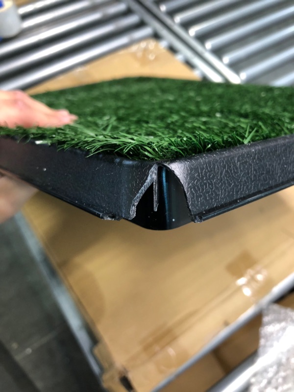 Photo 7 of Mr. Peanut's Potty Place - Artificial Grass Puppy Pad for Dogs and Small Pets – Portable Training Pad with Tray