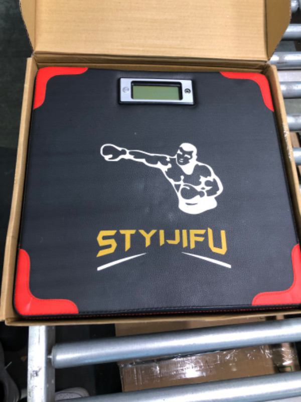 Photo 4 of STYIJIFU Punch Force Tester, The Height of The Boxing Strength Test Pads Can Be Adjusted, Boxing Equipment for Adult Youth Kids, Punching Tester for Adults at Home --- Couldn't test needs batteries ----