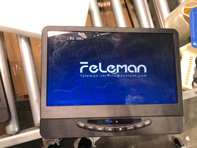 Photo 5 of Feleman 12" DUAL SCREEN DVD PLAYER FOR CARS ONLY 