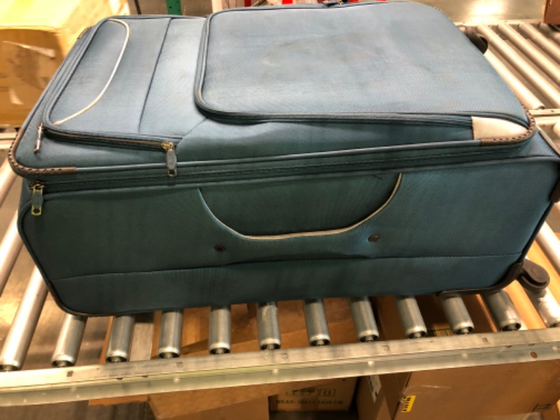 Photo 1 of Coolife Luggage 3 Piece Set Suitcase Spinner Softshell lightweight (blue+sliver) --- Does not include mini back ---
