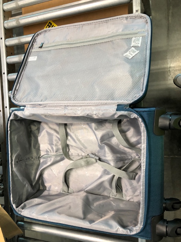 Photo 1 of Coolife Luggage 3 Piece Set Suitcase Spinner Softshell lightweight (blue+sliver) --- Does not include mini back ---