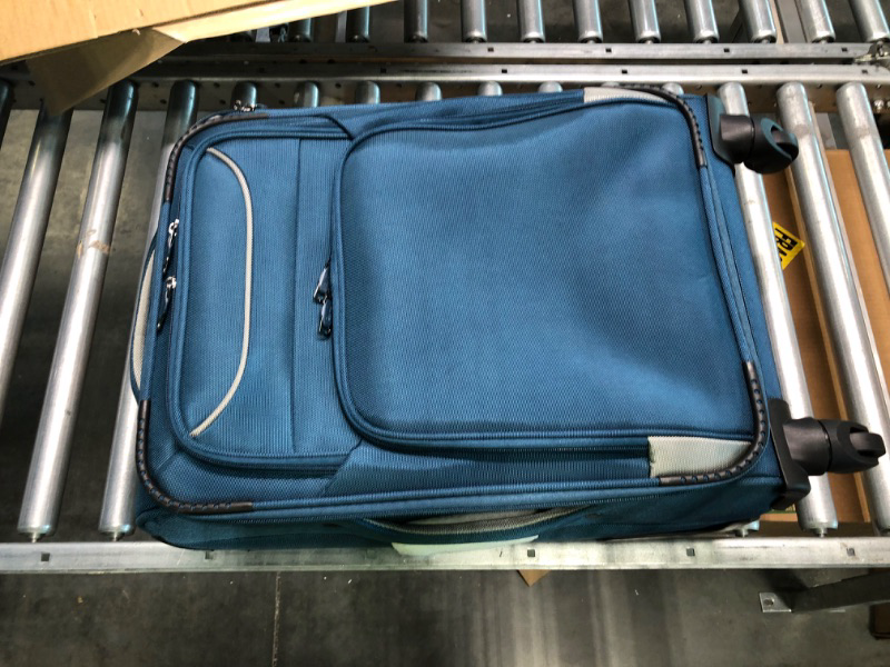Photo 1 of Coolife Luggage 3 Piece Set Suitcase Spinner Softshell lightweight (blue+sliver) --- Does not include mini back ---