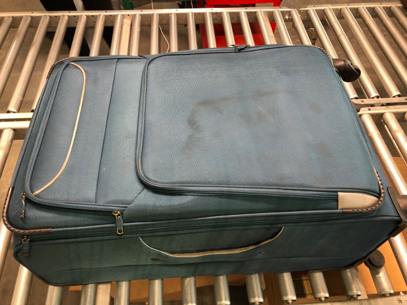 Photo 1 of Coolife Luggage 3 Piece Set Suitcase Spinner Softshell lightweight (blue+sliver) --- Does not include mini back ---