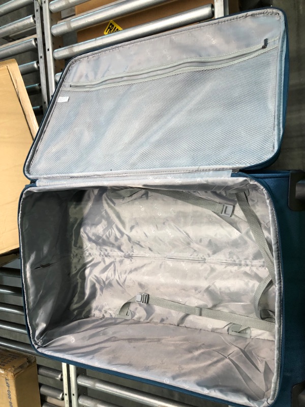 Photo 1 of Coolife Luggage 3 Piece Set Suitcase Spinner Softshell lightweight (blue+sliver) --- Does not include mini back ---