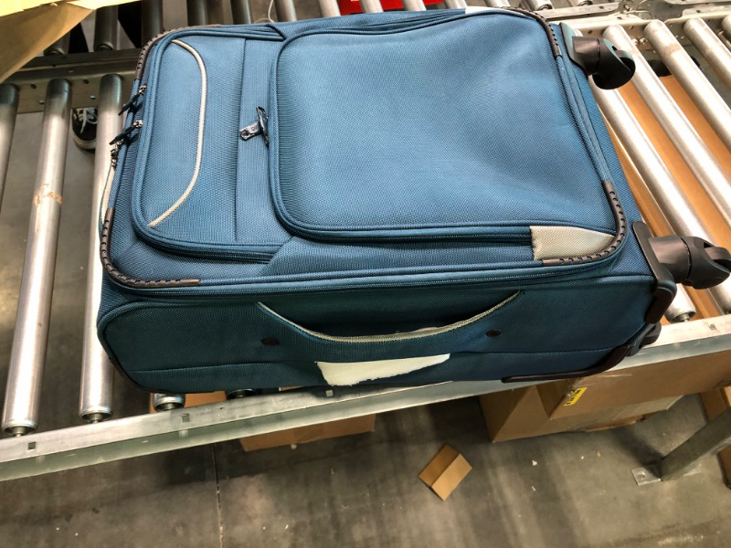 Photo 1 of Coolife Luggage 3 Piece Set Suitcase Spinner Softshell lightweight (blue+sliver) --- Does not include mini back ---