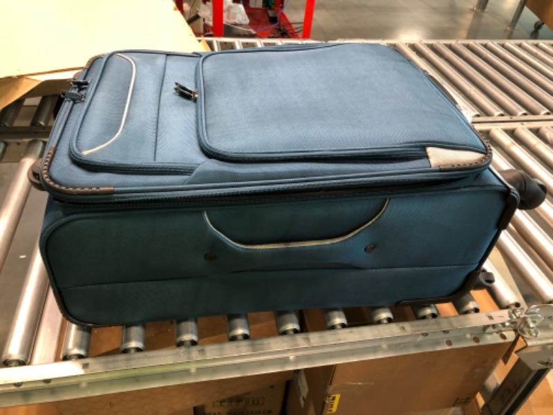 Photo 1 of Coolife Luggage 3 Piece Set Suitcase Spinner Softshell lightweight (blue+sliver) --- Does not include mini back ---