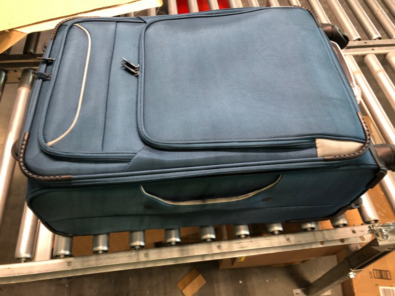 Photo 1 of Coolife Luggage 3 Piece Set Suitcase Spinner Softshell lightweight (blue+sliver) --- Does not include mini back ---