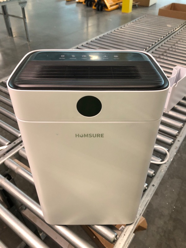 Photo 1 of HUMSURE 50 Pint Dehumidifier 3000 Sq. Ft Room, for Basements with Drain Hose, Ideal for Large & Medium Sized Bathroom and Bedroom (White)