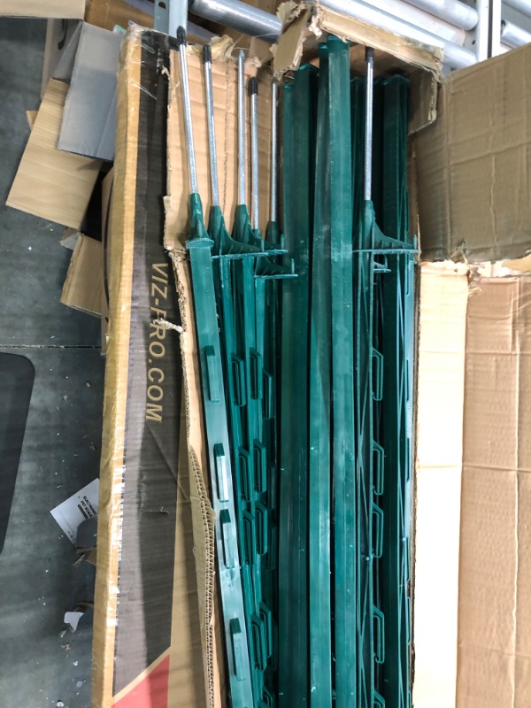 Photo 5 of 20 Pack 48inch Step-in Electric Fence Posts – Temporary Plastic Fence Stakes for Garden and Farm Protection, Easy to Install and Move (Green?