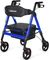 Photo 1 of OasisSpace 450LBS Capacity Bariatric Rollator Walker (Blue)