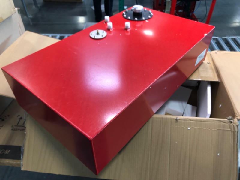 Photo 5 of GSTP Universal 17 Gallon 64L Fuel Cell Tank Aluminum with Cap and Level Sender Polished Red