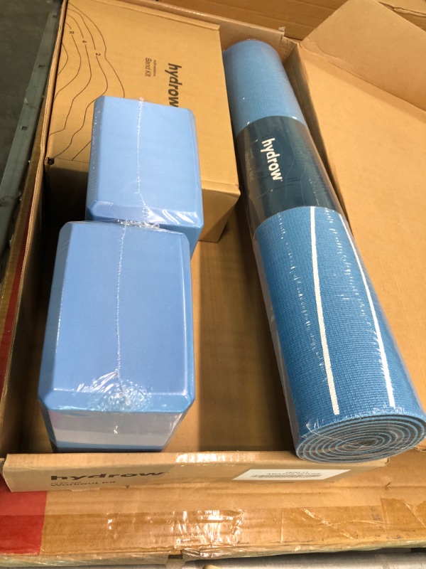 Photo 1 of Hydrow On The Mat Workout Kit - Includes Workout Mat, Yoga Blocks and Resistance Bands - Exercise Equipment for Yoga, Pilates, and Strength and Conditioning Workouts ---Factory sealed ---