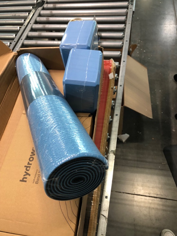 Photo 1 of Hydrow On The Mat Workout Kit - Includes Workout Mat, Yoga Blocks and Resistance Bands - Exercise Equipment for Yoga, Pilates, and Strength and Conditioning Workouts ---Factory sealed ---