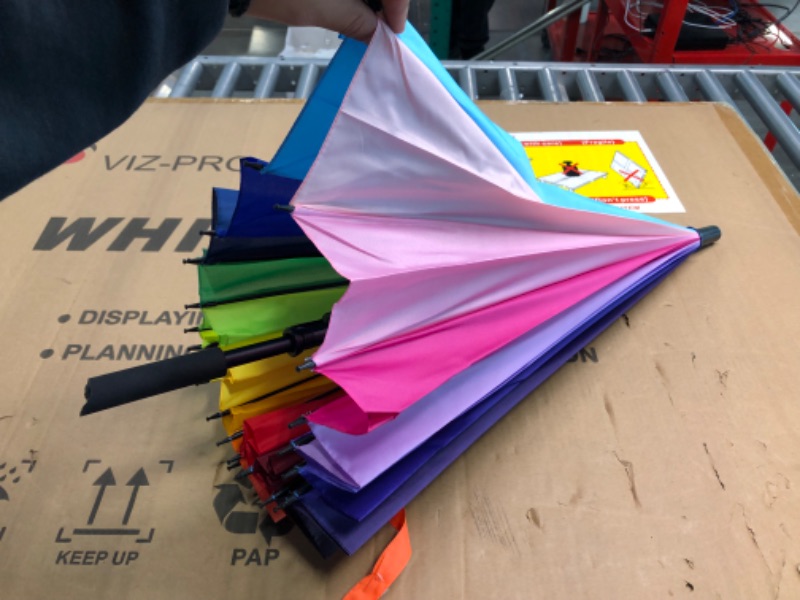 Photo 3 of Streamline Rainbow Color Wheel Umbrella