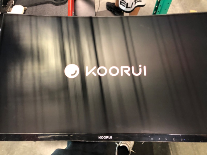 Photo 5 of KOORUI 24-Inch Curved Computer Monitor- Full HD 1080P 75Hz Gaming Monitor 1800R LED Monitor HDMI VGA, Tilt Adjustment, Eye Care, Black 24N5C 24N5C/75Hz --- Missing Stand ---