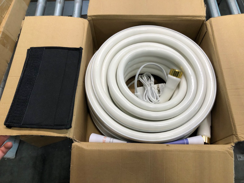 Photo 4 of Giraffe Tools 50FT Heated Water Hose for RV Drinking with GFCI, 5/8-Inches Lead and BPA Free Heated Hose Withstand Down to -20? 50FT White