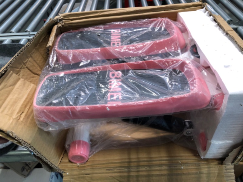 Photo 3 of Up-Down Stepper, Home Trainer, Mini Stepper Legs Arm Thigh Exerciser Fitness with Resistance Bands,Men and Women Stepper Cardio Exercise Trainer, Pink --- missing some hardware ---
