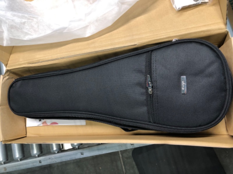 Photo 1 of Enya Soprano Ukulele 21 Inch Carbon Fiber Travel Ukelele Nova U Mini Simple Yukalalee With Beginner Kit Ukalalee includes Case Strap Capo Strings (Black) 21 inch Black