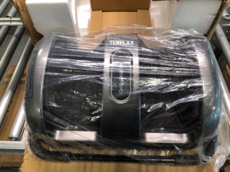 Photo 1 of TERELAX Foot Massager Machine Shiatsu Foot and Calf/Leg/Arm Massager with Heating Deep Kneading Foot Pain to Promote Blood Circulation for Men and Women Light Gray