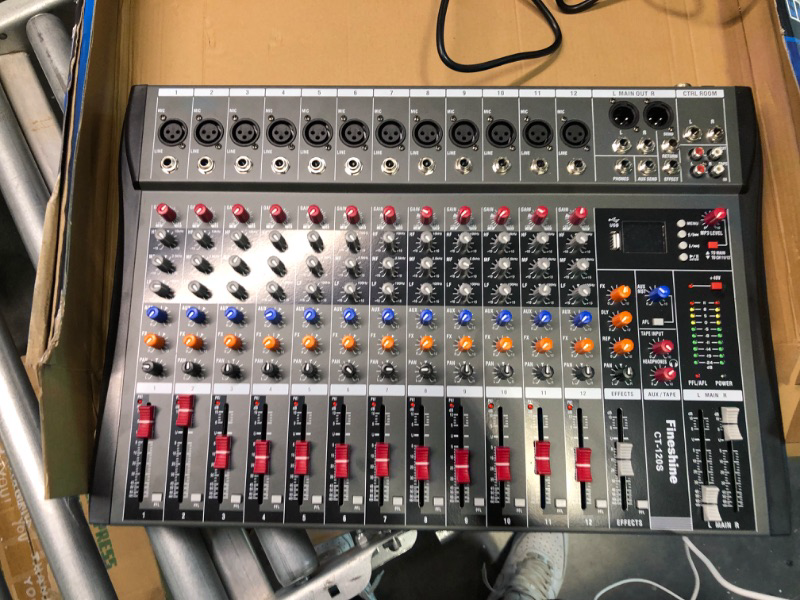 Photo 1 of Fineshine Professional Mixing Console W/ Aux Paths & Effects Processor AM24