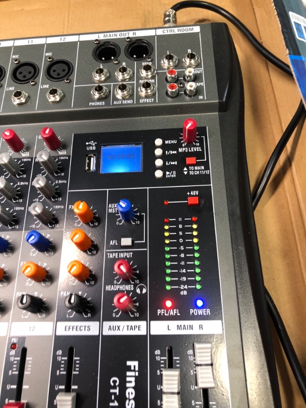 Photo 1 of Fineshine Professional Mixing Console W/ Aux Paths & Effects Processor AM24