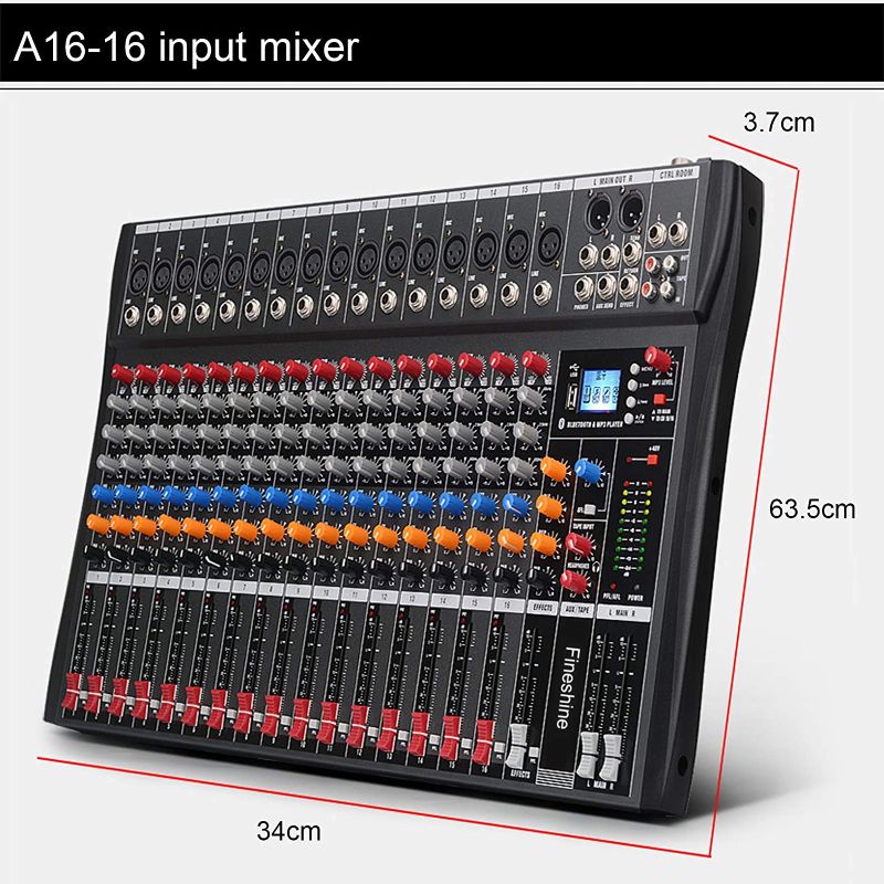 Photo 1 of Fineshine Professional Mixing Console W/ Aux Paths & Effects Processor AM24