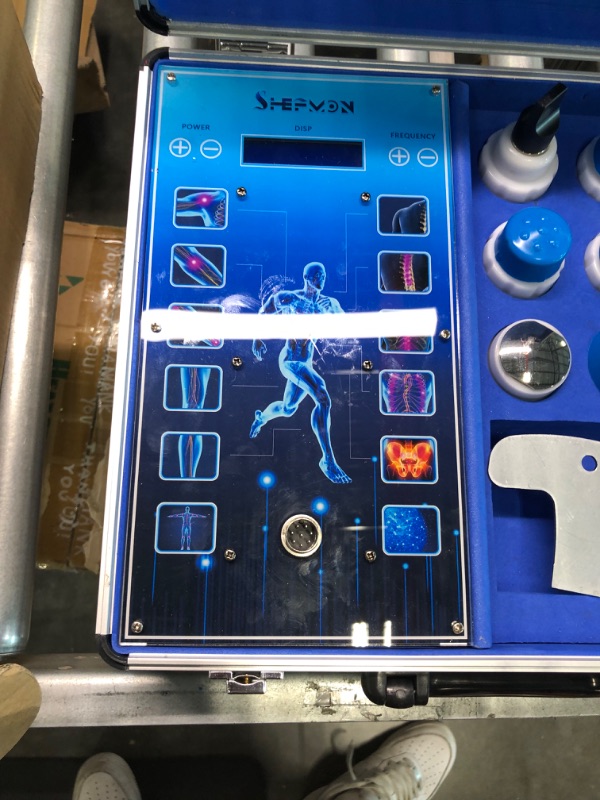 Photo 3 of HUANSHI [Touched Screen ] Shockwave Therapy Machine Body Muscle Relaxation Massage Tool Shock Wave Pain Relief with 7 Heads