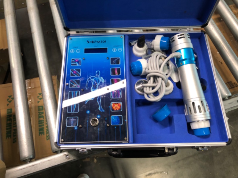 Photo 1 of HUANSHI [Touched Screen ] Shockwave Therapy Machine Body Muscle Relaxation Massage Tool Shock Wave Pain Relief with 7 Heads