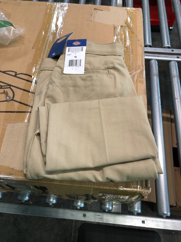 Photo 5 of Dickies Boys' Slim Straight Pant Big Boys 16 Desert Sand