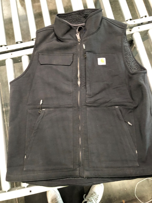 Photo 2 of Carhartt Men's Super Dux Relaxed Fit Sherpa-Lined Vest Large Black