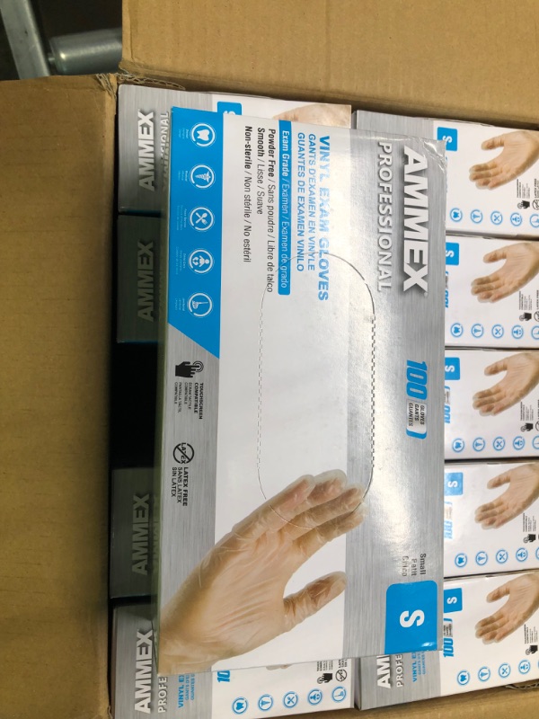 Photo 5 of AroPaw Vinyl Gloves Case Strong 4 MIL Latex Free Powder Free 10 Boxes| 1000 Gloves Small (Pack of 1000)
