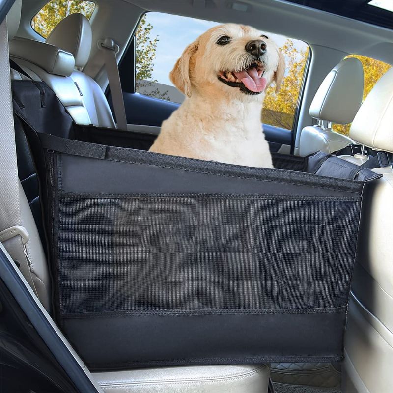 Photo 1 of Ablechien Dog Car Seat - Dog Car Seat for Medium Dogs, Seat Covers for Cars Half Hammock Dog Seat Cover Water-Resistant for Cars, Trucks, SUVs, Full Seat, Half Seat and Floor Coverage
