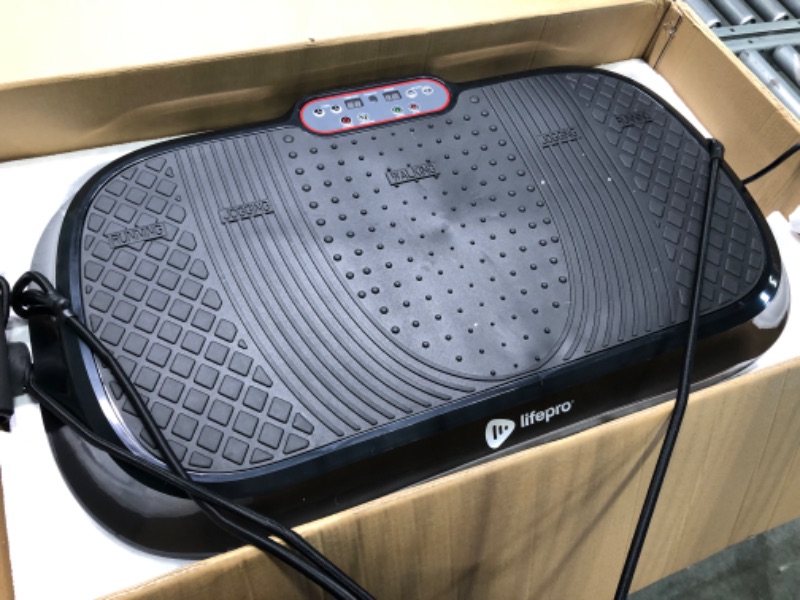 Photo 1 of LifePro Waver Vibration Plate Exercise Machine - Whole Body Workout Vibration Fitness Platform w/ Loop Bands - Home Training Equipment for Weight Loss & Toning Black