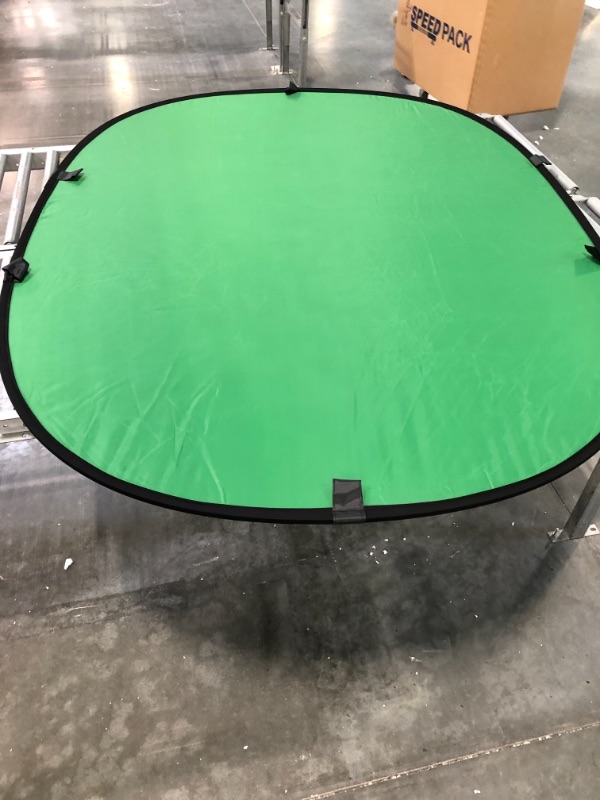 Photo 6 of Julius Studio 5 x 6.6 ft Green & Blue Pop Up Screen, Double Sided Collapsible Disc Background, Backdrop Panel for Photo Video Shooting & Streaming, JSAG410