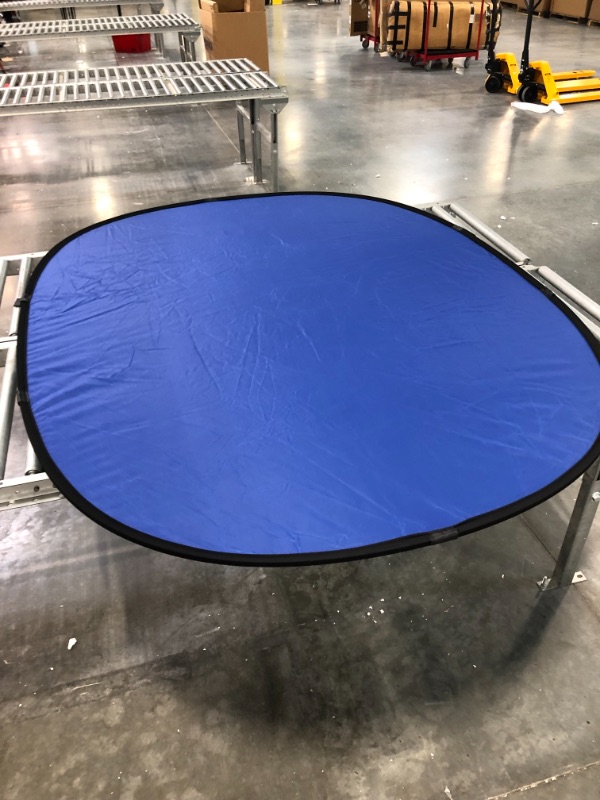 Photo 5 of Julius Studio 5 x 6.6 ft Green & Blue Pop Up Screen, Double Sided Collapsible Disc Background, Backdrop Panel for Photo Video Shooting & Streaming, JSAG410