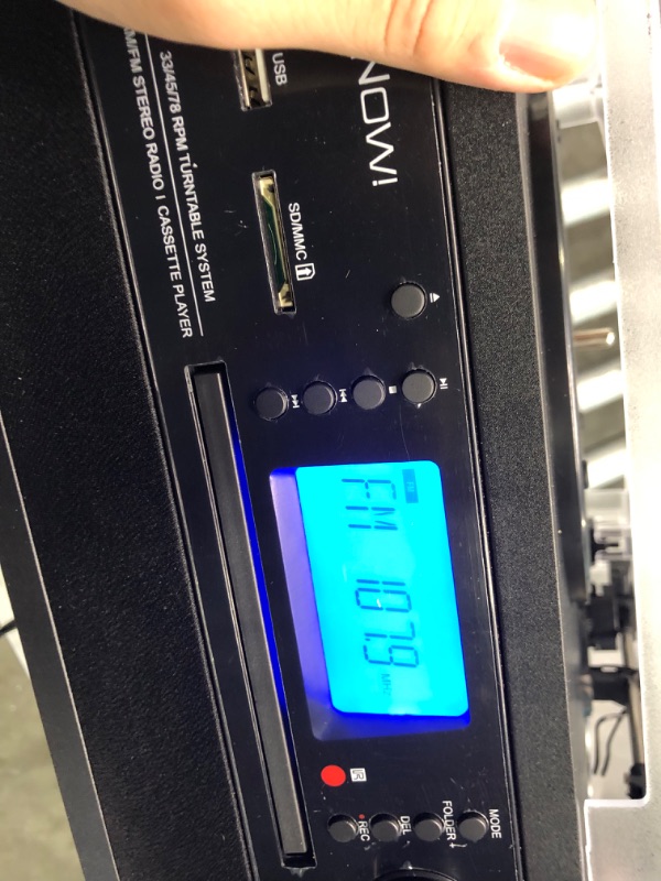 Photo 1 of DIGITNOW Bluetooth Record Player Turntable with Stereo Speaker, LP Vinyl to MP3 Converter with CD, Cassette, Radio, Aux in and USB/SD Encoding, Remote Control, Audio Music Player Built in Amplifier
