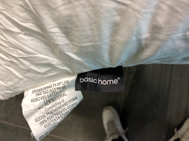 Photo 1 of basic home Euro Pillow Inserts 30x30-Feather and Down Fill - Cotton Fabric 30x30 single