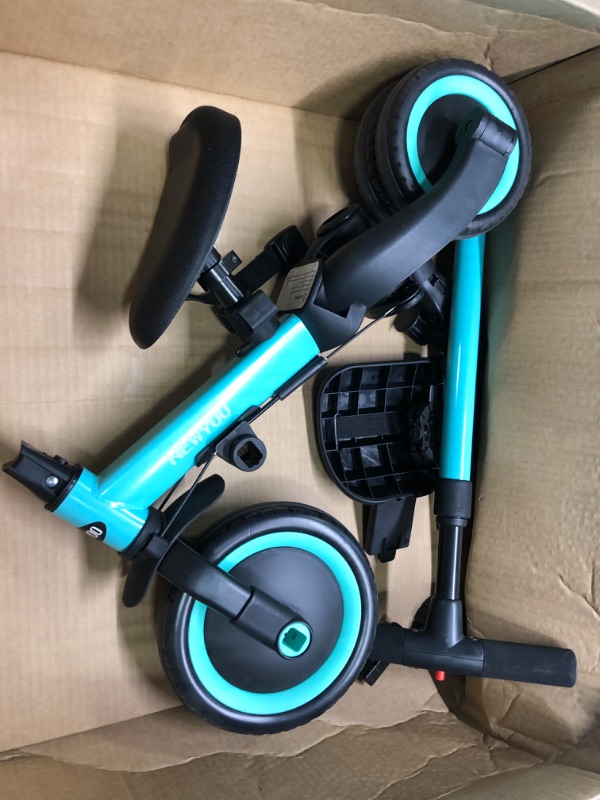 Photo 1 of newyoo Toddler Bike, Toddler Tricycle for 1-3 Year Olds, 3 in 1 Balance Bike, Trike with Safety Belt & Backrest, Perfect Gift & Toys for Boys & Girls, TR001 (Blue)
