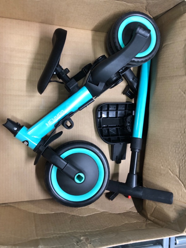 Photo 1 of newyoo Toddler Bike, Toddler Tricycle for 1-3 Year Olds, 3 in 1 Balance Bike, Trike with Safety Belt & Backrest, Perfect Gift & Toys for Boys & Girls, TR001 (Blue)
