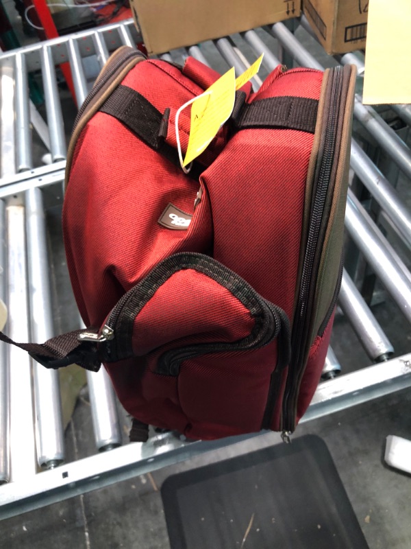 Photo 7 of apollo walker 2 Person Red Picnic Backpack with Cooler Compartment Includes Tableware & Fleece Blanket 45"x53"(red)