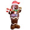 Photo 1 of 5 ft. Tall x 2.5 ft. W Red, Brown and White Plastic Gingerbread Man Inflatable
