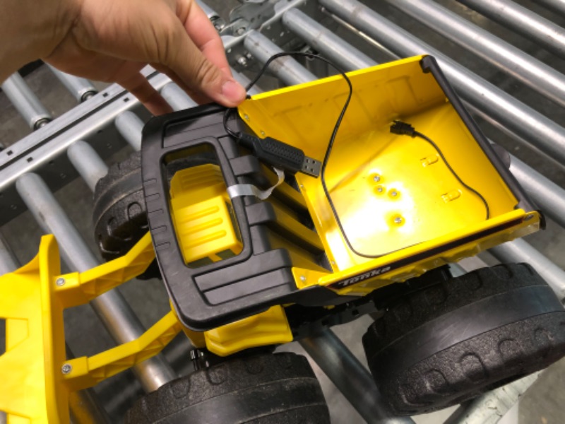 Photo 1 of Tonka Mighty Monster RC Dump Truck - A First-Ever - Made with Real Steel, Variable Speed, Motorized Hauling & Dumping, 360 Degree Stunts - Great Gift for Ages 5+, Frustration Free Packaging --- Couldn't test needs batteries ----
